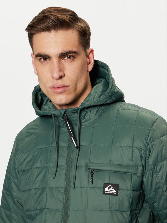 Quiksilver Quiksilver Kurtka przejściowa Check Mate EQYJK04095 Zielony Regular Fit