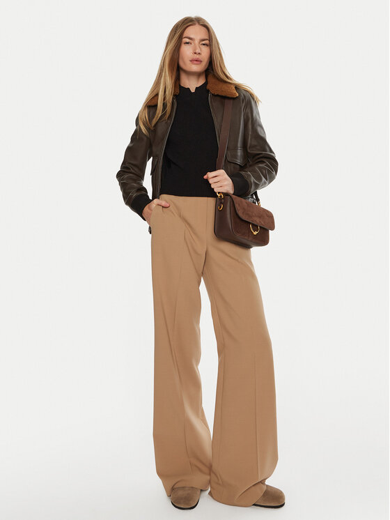 Serge Pariente Serge Pariente Шкіряна куртка Romane Коричневий Regular Fit