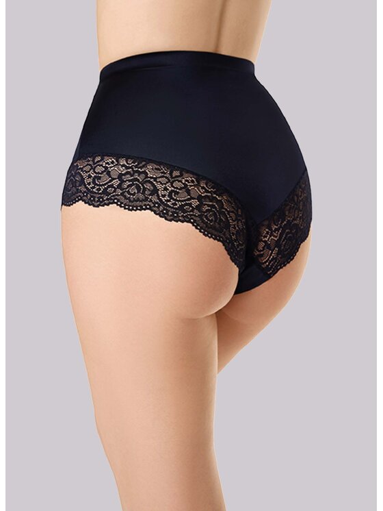 Poupée Marilyn Poupée Marilyn Figi klasyczne z wysokim stanem LACE SHINE Czarny