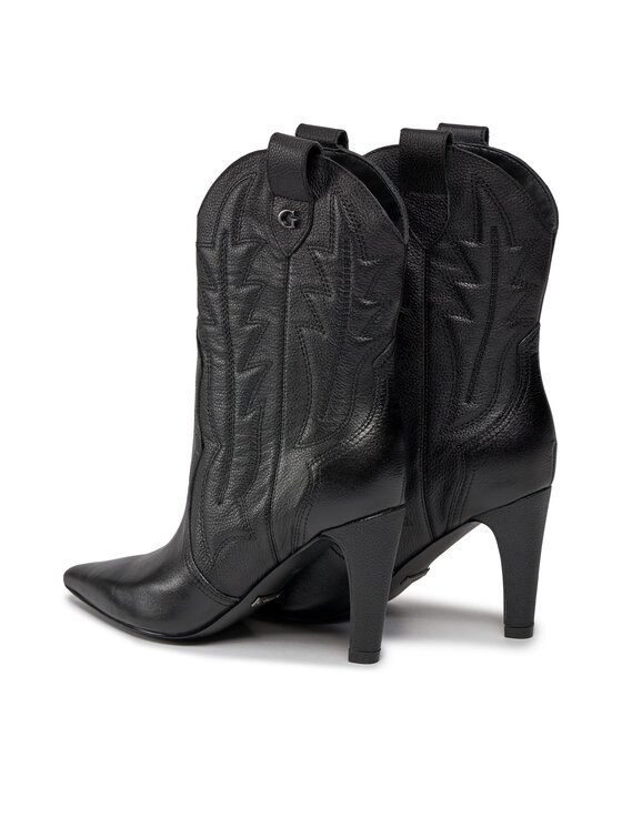 Guess Guess Каубойски обувки FL8CZA LEA10 Черен