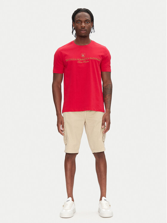 Aeronautica Militare Aeronautica Militare Marškinėliai 251TS2410J592 Raudona Regular Fit