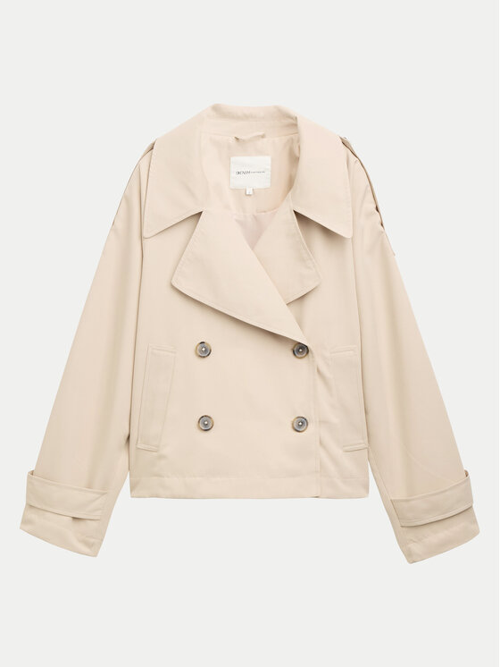 Tom Tailor Denim Tom Tailor Denim Tenchcoat 1045530 Beige Loose Fit