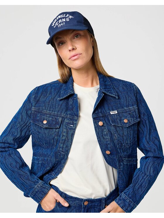 Wrangler Wrangler Czapka z daszkiem TRUCKER CAP Niebieski