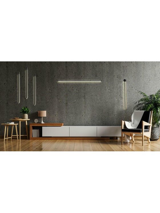 MIAhome MIAhome Kinkiet lampa ścienna OMBRE 80 czarna Czarny