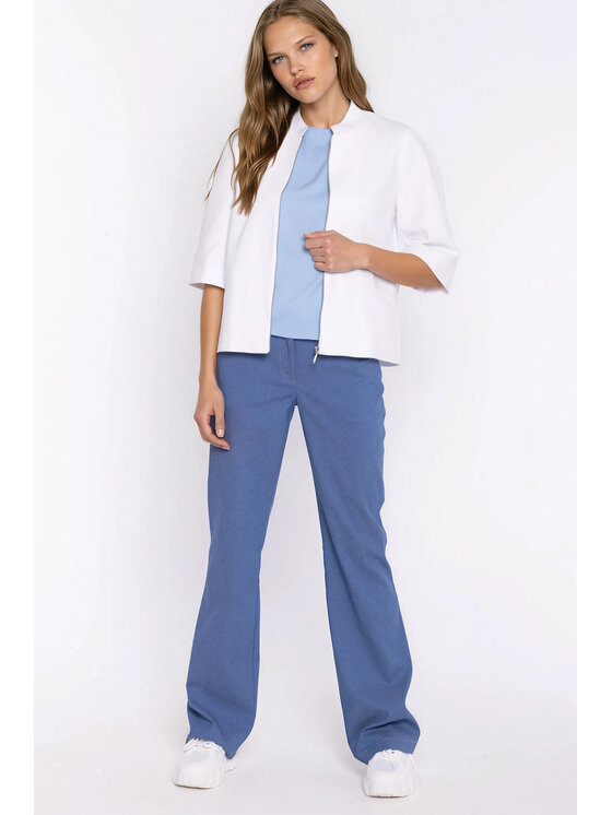 NIFE NIFE Kalhoty z materiálu SD140 Modrá Bootcut Fit