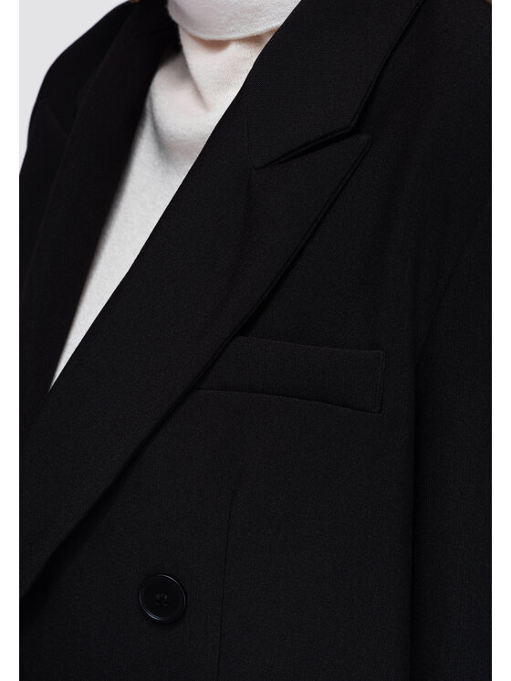 Ombre Ombre Marynarka OW-BL-E0006 Czarny Slim Fit