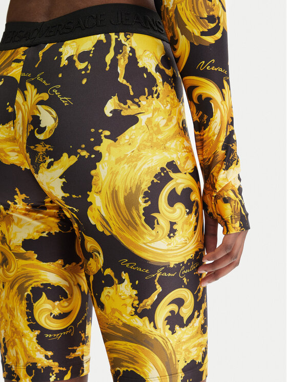 Versace Jeans Couture Versace Jeans Couture Kerékpáros nadrág 80HAC106 JS532 Fekete Slim Fit