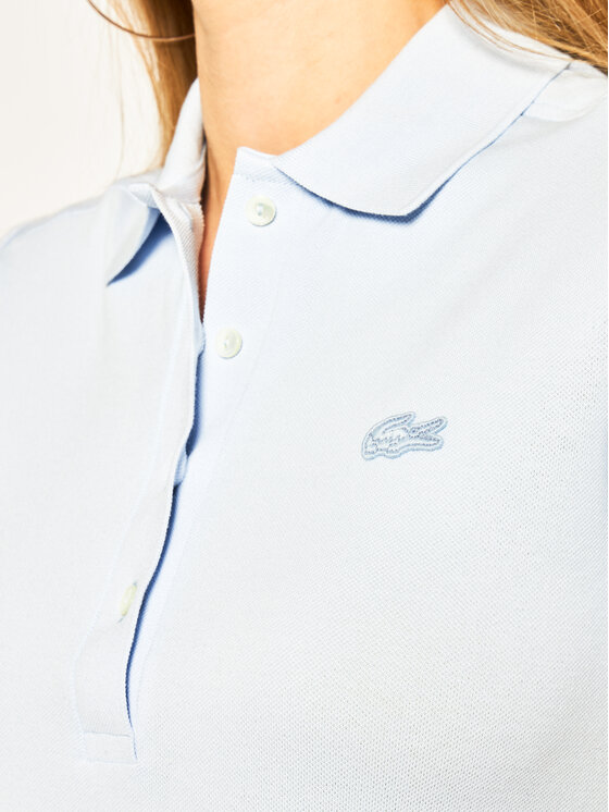 Lacoste Lacoste Polo PF5462 Błękitny Slim Fit