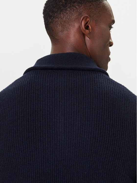 Bugatti Bugatti Pullover 7500-85566D Dunkelblau Regular Fit