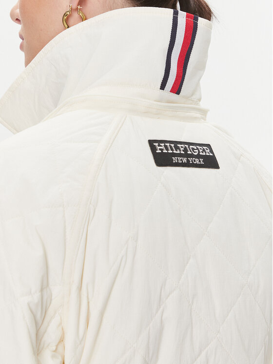 Tommy Hilfiger Tommy Hilfiger Átmeneti kabát WW0WW40469 Ekru Relaxed Fit