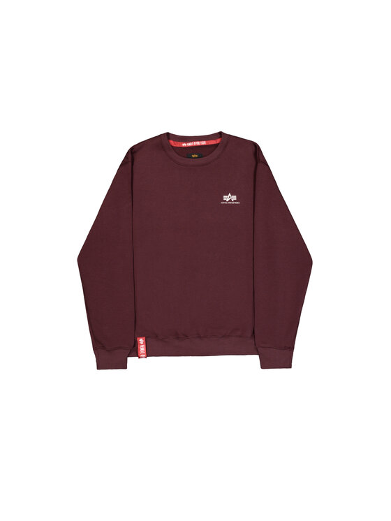 Alpha Industries Alpha Industries Bluza Basic Small Logo Sweatshirt Czerwony Regular Fit
