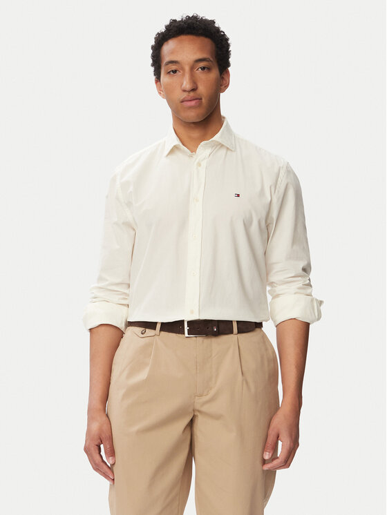 Tommy Hilfiger Cămașă Gmd MW0MW43298 Alb Regular Fit