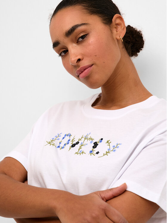 Kaffe Kaffe T-Shirt Firia 10508406 Weiß Regular Fit