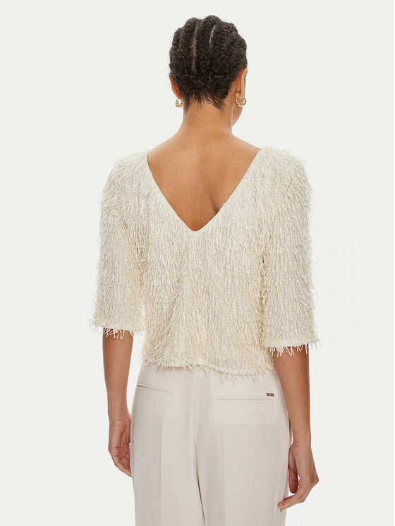 Bruuns Bazaar Bruuns Bazaar Blúzka Ignas BBW3960 Écru Regular Fit
