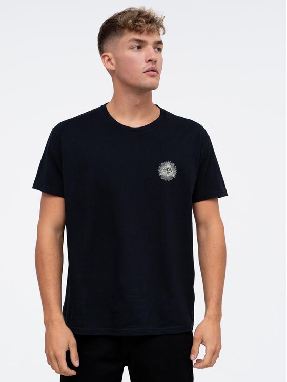 MyStars MyStars T-Shirt Koszulka Z Krótkim Rękawem Pictogram Czarny Regular Fit