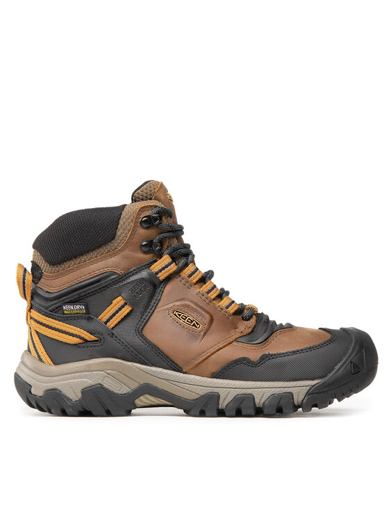 keen chaussures de trekking ridge flex mid wp m 1025666 marron