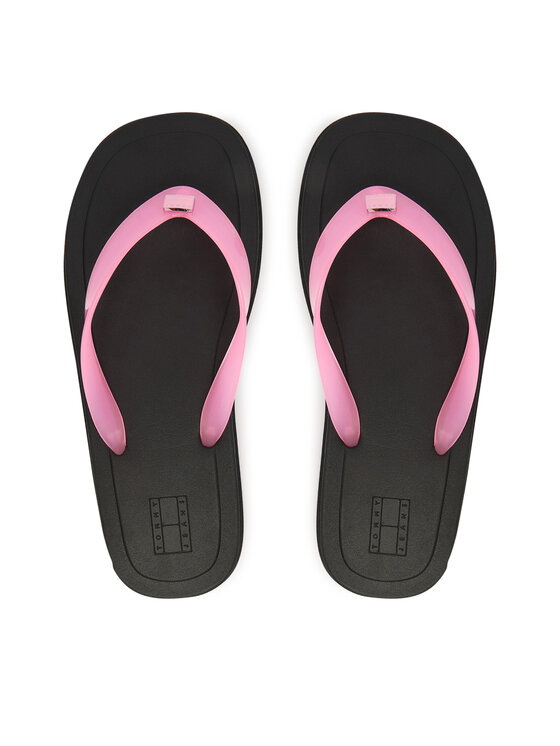 Tommy Jeans Tommy Jeans Šlepetės per pirštą Tjw Cleated Jelly Summer Sandal EN0EN02954 Rožinė