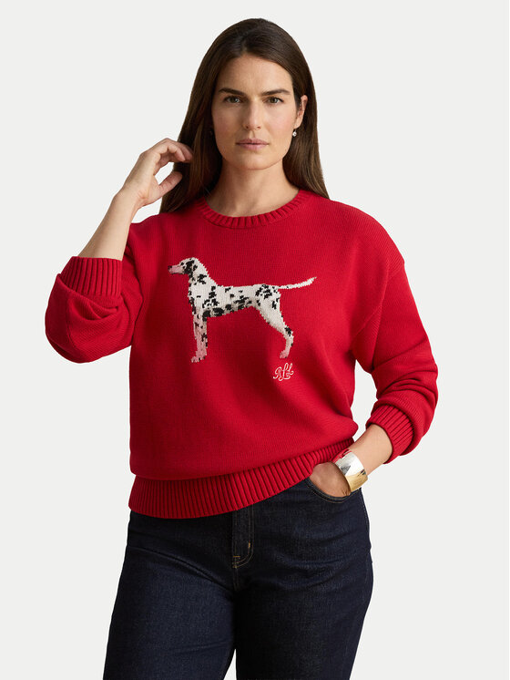 LAUREN RALPH LAUREN LAUREN RALPH LAUREN Pulover 200B27843001 Roșu Relaxed Fit