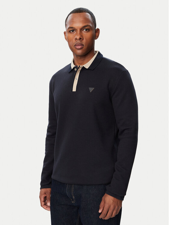 Guess Guess Polo M6BP11 K6203 Granatowy Regular Fit