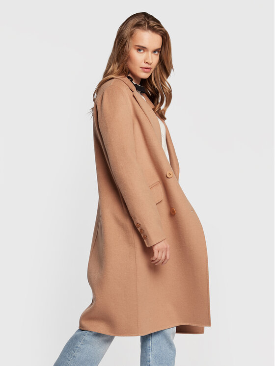 TWINSET TWINSET Wollmantel 222TP2056 Beige Regular Fit
