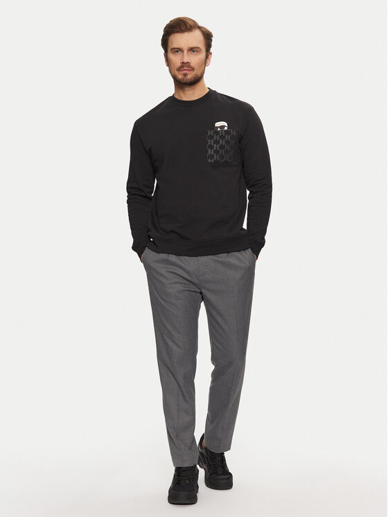 KARL LAGERFELD KARL LAGERFELD Mikina 705097 551951 Čierna Regular Fit