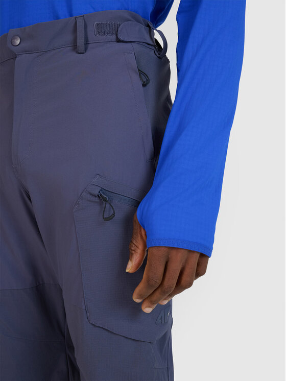 4F 4F Spodnie outdoor HALNY Szary ciemny Regular Fit