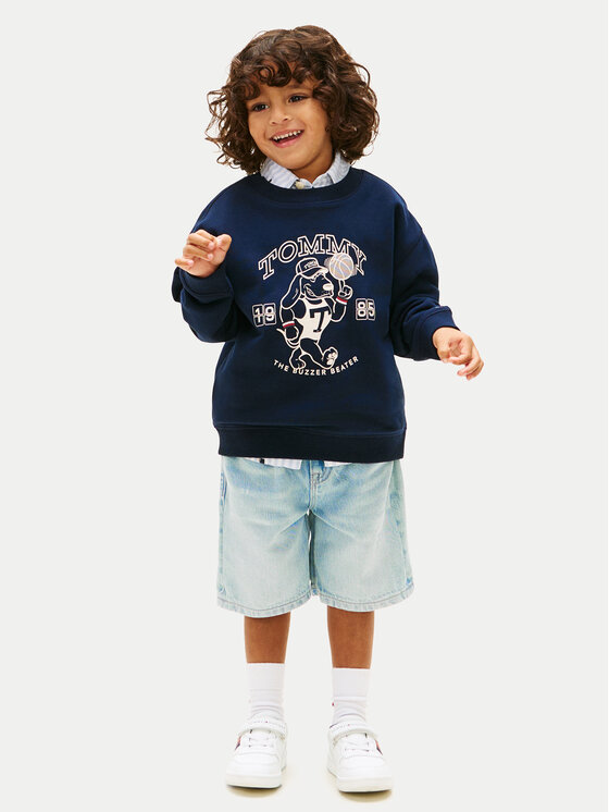 Tommy Hilfiger Tommy Hilfiger Суитшърт KB0KB10314 Тъмносин Regular Fit