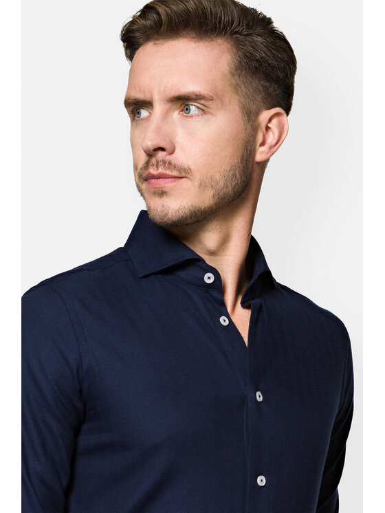 Lancerto Lancerto Koszula Frankie Granatowy Slim Fit