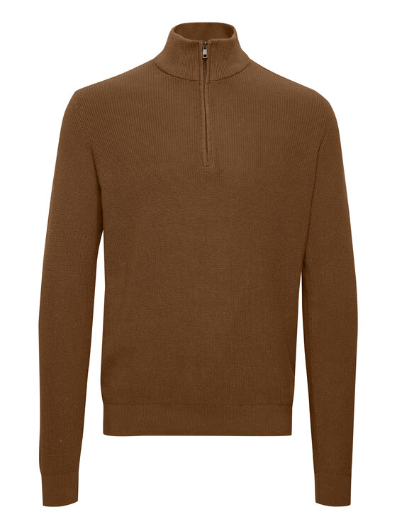 Blend Blend Sweter 20714337 Brązowy Regular Fit