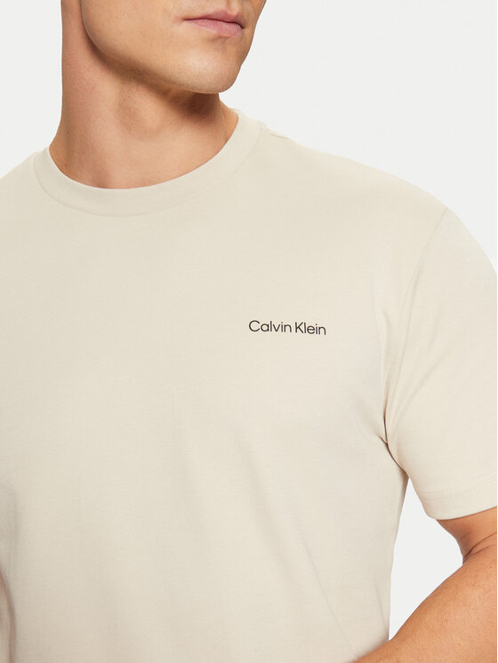 Calvin Klein Calvin Klein Футболка Micro Logo Interlock T-Shirt K10K109894 Бежевий Regular Fit