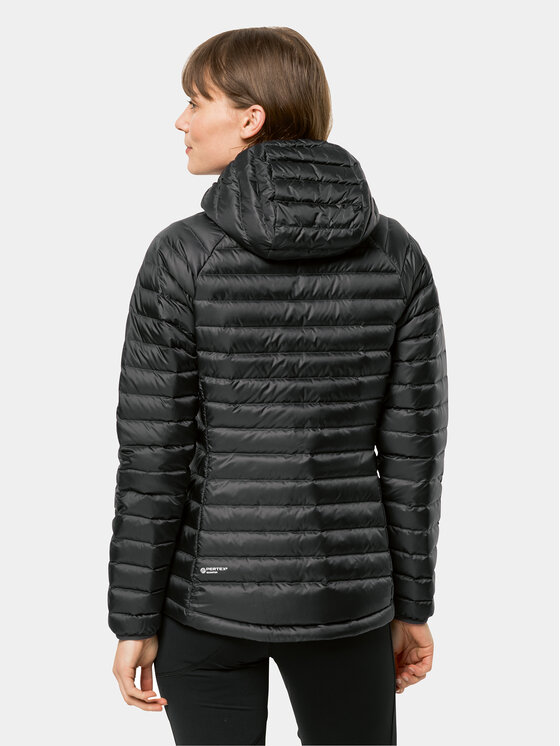 Jack Wolfskin Jack Wolfskin Kurtka puchowa Passamani Down Hoody 1207101 Czarny Regular Fit