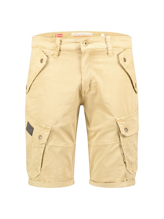 Geographical Norway Geographical Norway Bermudy SX1427H/GNO-Beige Beżowy Regular Fit
