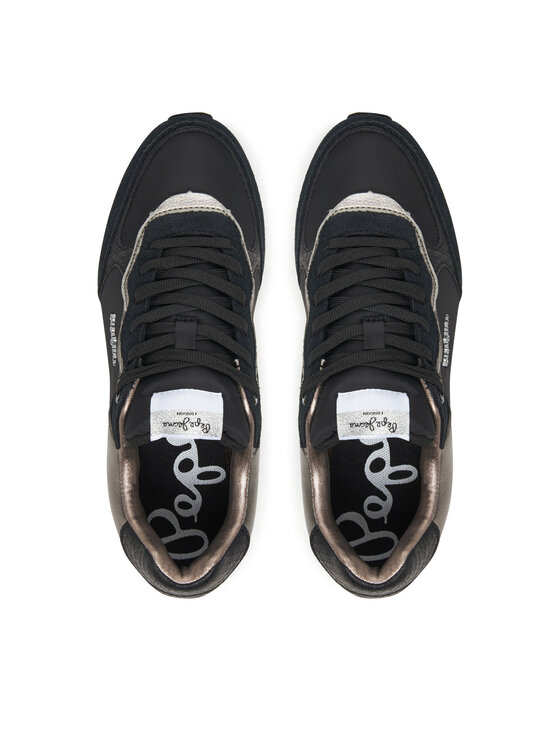 Pepe Jeans Pepe Jeans Sportcipők Rusper Glam W PLS600008 Fekete