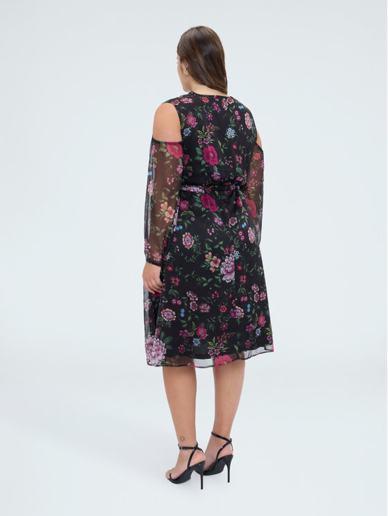 Fiorella Rubino Fiorella Rubino Sukienka codzienna 7028T001879N0Z6 Czarny A-Line Fit