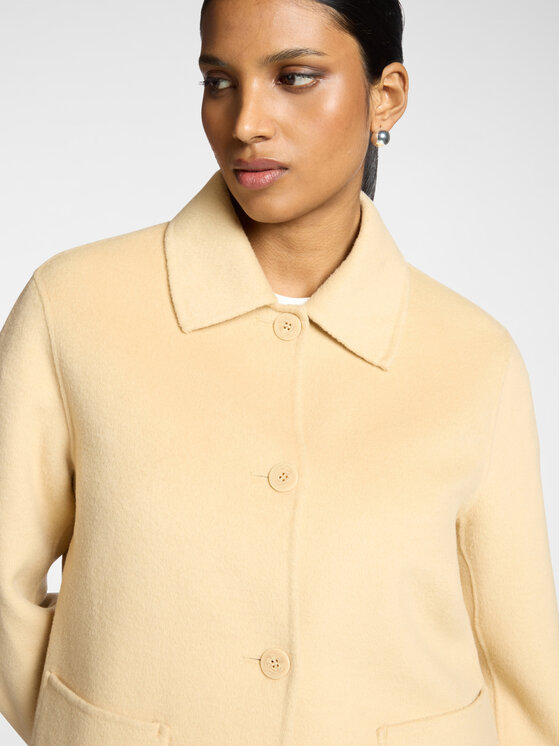 Elena Mirò Elena Mirò Cappotto invernale 8156P100072N012 Crema A-Line Fit