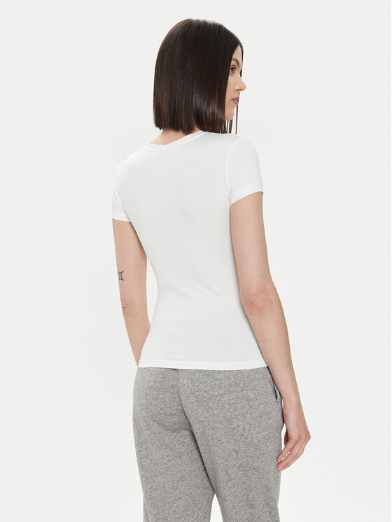 Gina Tricot Gina Tricot T-shirt 21287 Bijela Slim Fit