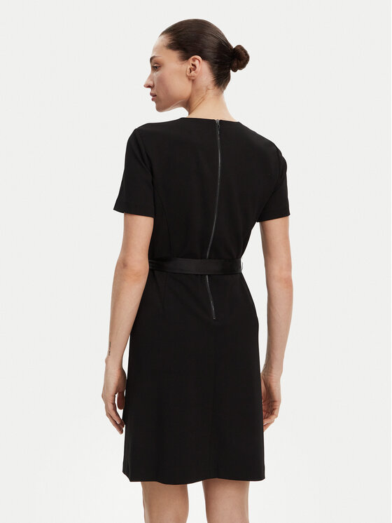 DKNY DKNY Vsakodnevna obleka DD4J1E45 Črna Slim Fit
