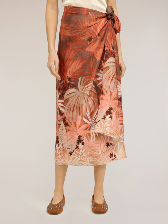Motivi Motivi Gonna midi 1240Q301290N0S7 Arancione Regular Fit