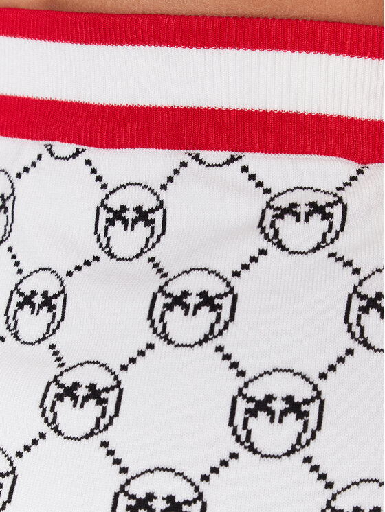 PINKO Pinko Mini sijonas Adamite 100448 A0KS Écru Slim Fit