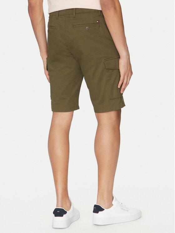 Tommy Hilfiger Tommy Hilfiger Bavlnené šortky John MW0MW31244 Kaki Regular Fit