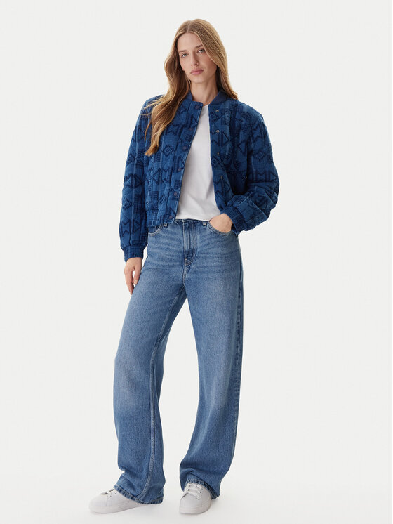 Mustang Mustang Bunda bomber Bouse 1016739 Modrá Regular Fit