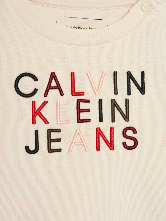 Calvin Klein Jeans Calvin Klein Jeans Bluza City Logo IN0IN00224 Beżowy Regular Fit