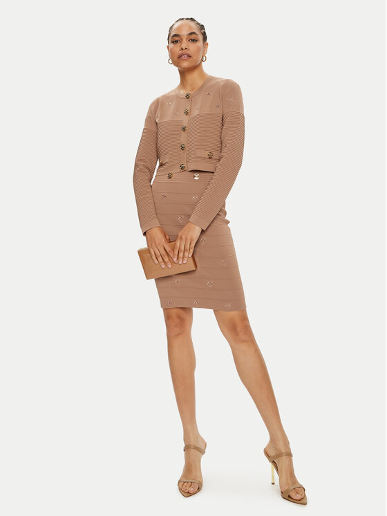 PINKO Pinko Ζακέτα Ciliegio 102881 A1LK Μπεζ Regular Fit