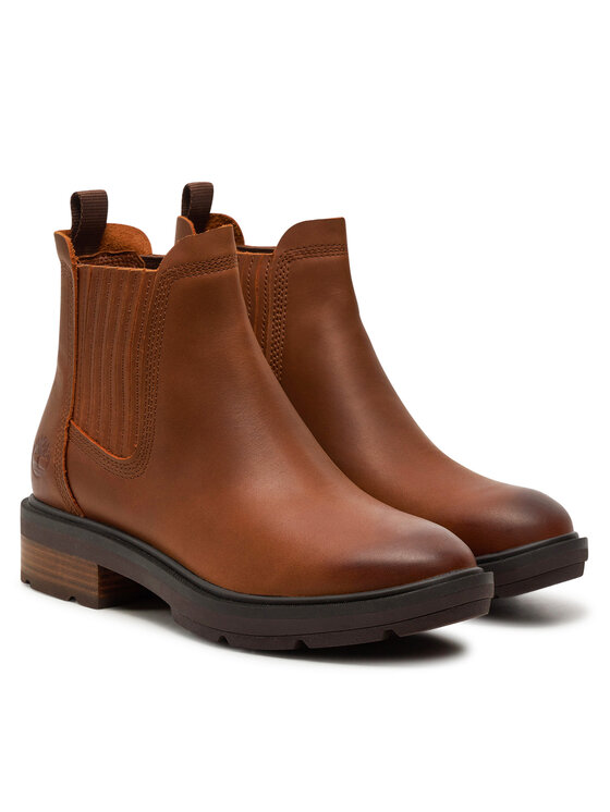 Timberland Timberland Kotníková obuv s elastickým prvkem Brimfield TB0A2PBBEM41 Hnědá