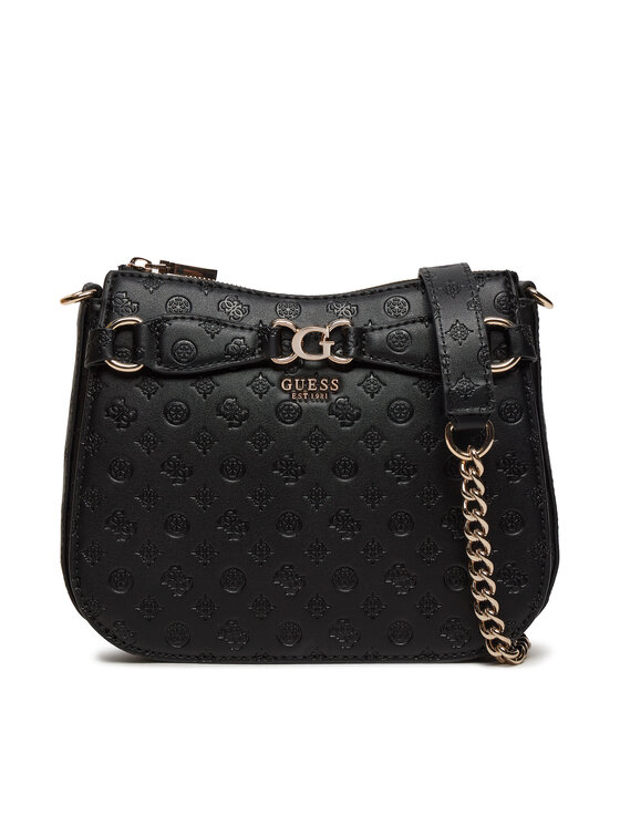 Geantă Guess Arlena Logo (PG) HWPG93 36040 Placat cu rodiu negru