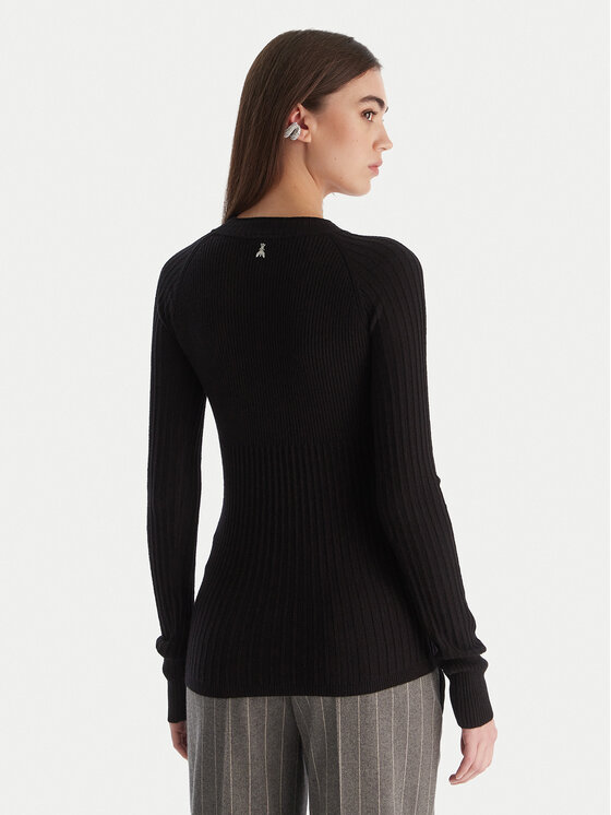 Patrizia Pepe Patrizia Pepe Džemperis 2K0337/K7S0-K103 Melns Slim Fit