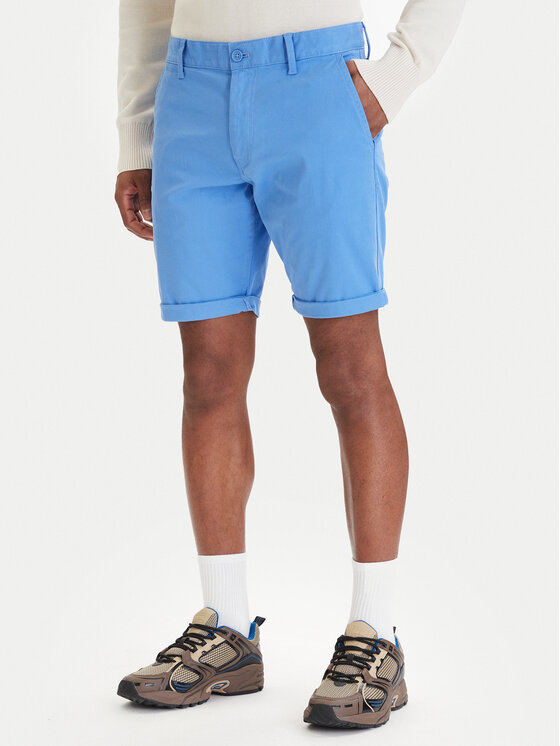 Tommy Jeans Tommy Jeans Шорти от плат Scanton DM0DM22852 Син Slim Fit