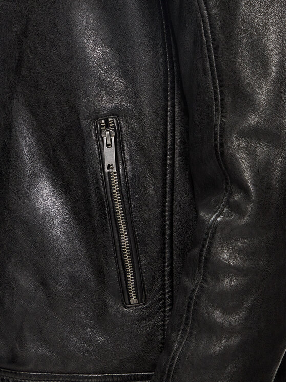 Serge Pariente Serge Pariente Giacca di pelle Maciej Nero Regular Fit
