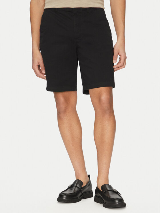 Calvin Klein Jeans Calvin Klein Jeans Šortky z materiálu LV040EM618 Černá Regular Fit