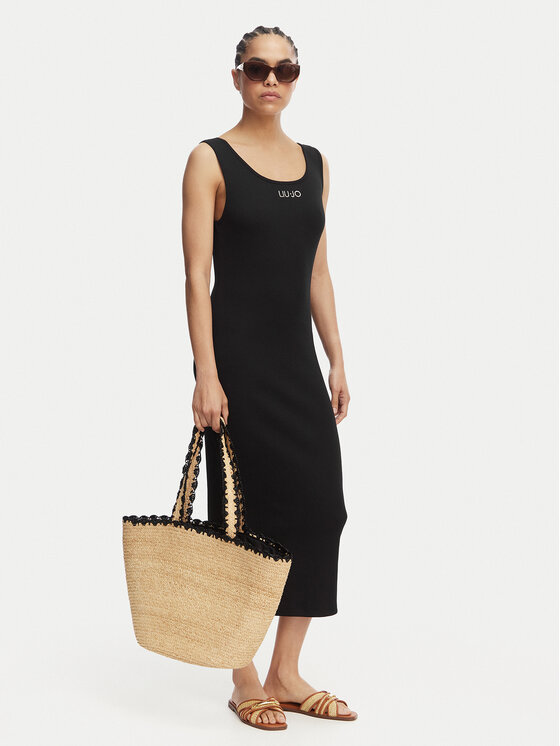 Liu Jo Beachwear Liu Jo Beachwear Kleid für den Alltag VA6129 J4822 Schwarz Regular Fit